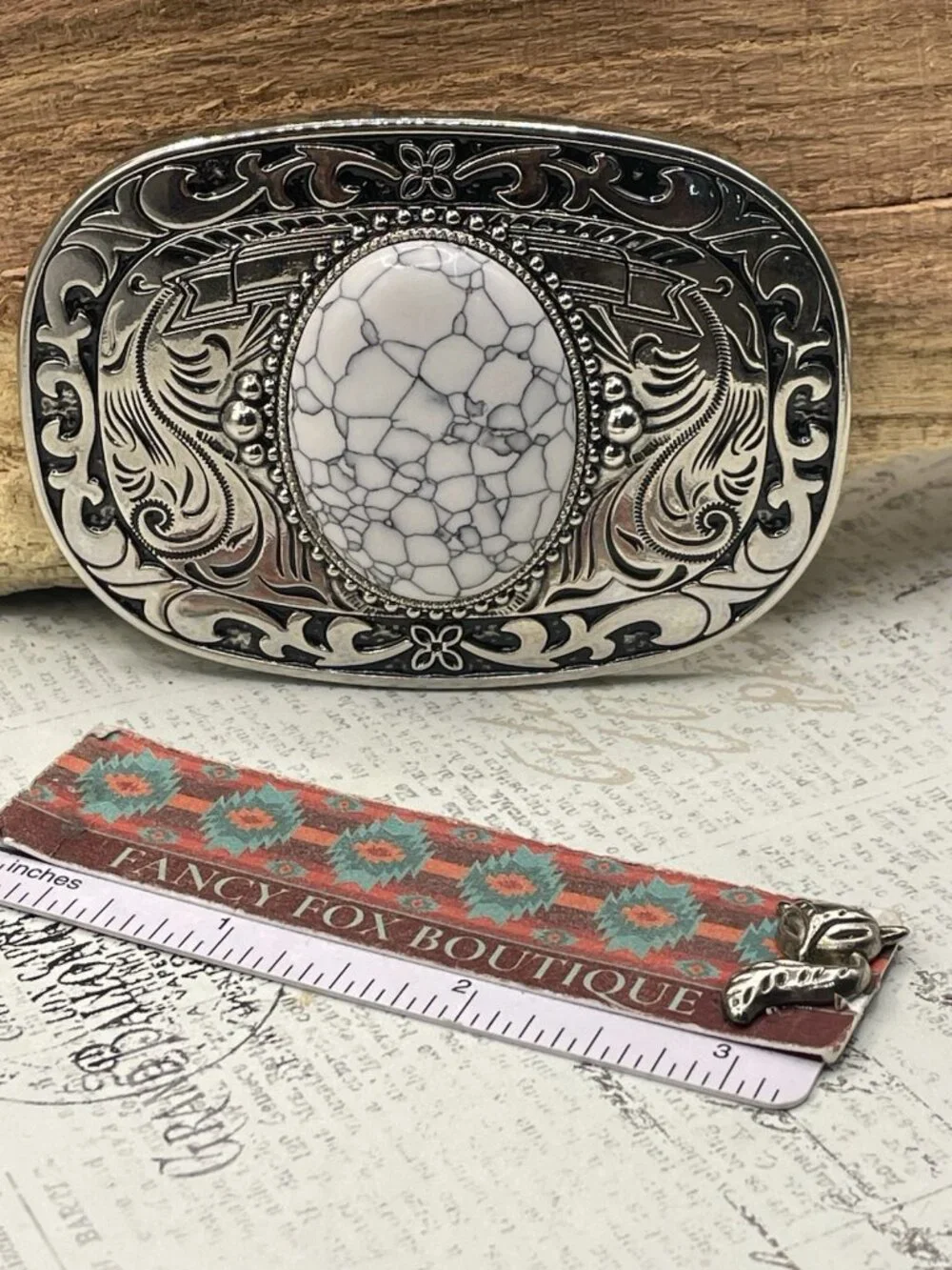 WHITE Turquoise Silver Western Southwest men unisex Belt Buckle Ranch Rodeo FALL
